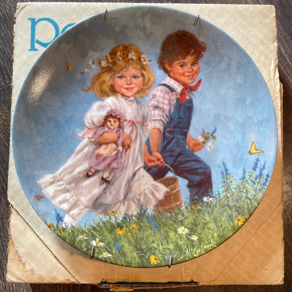 Jack and Jill Collectible Plate by John McClelland – Limited Edition (1986)